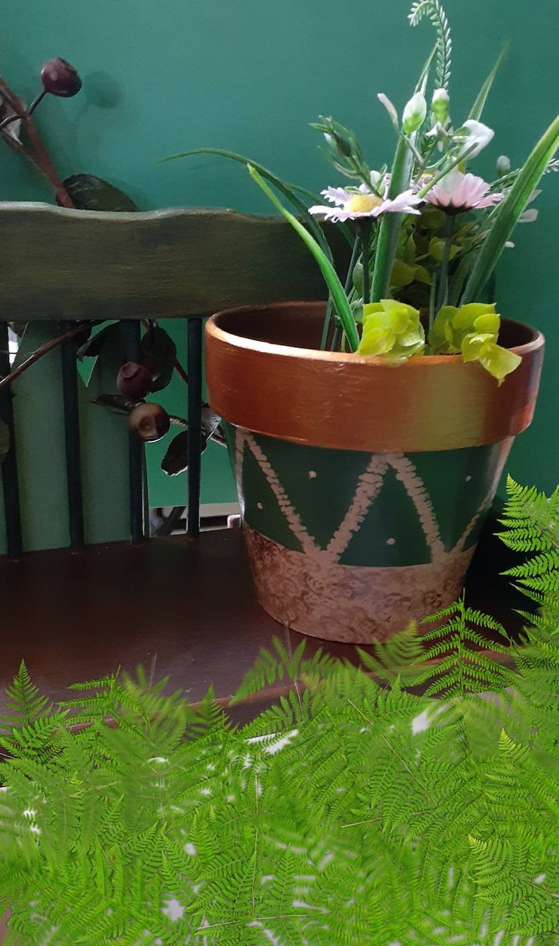 Earth Tone painted pots