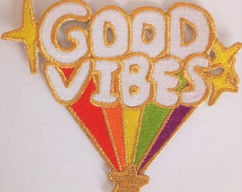 Good Vibes Iron On Patch