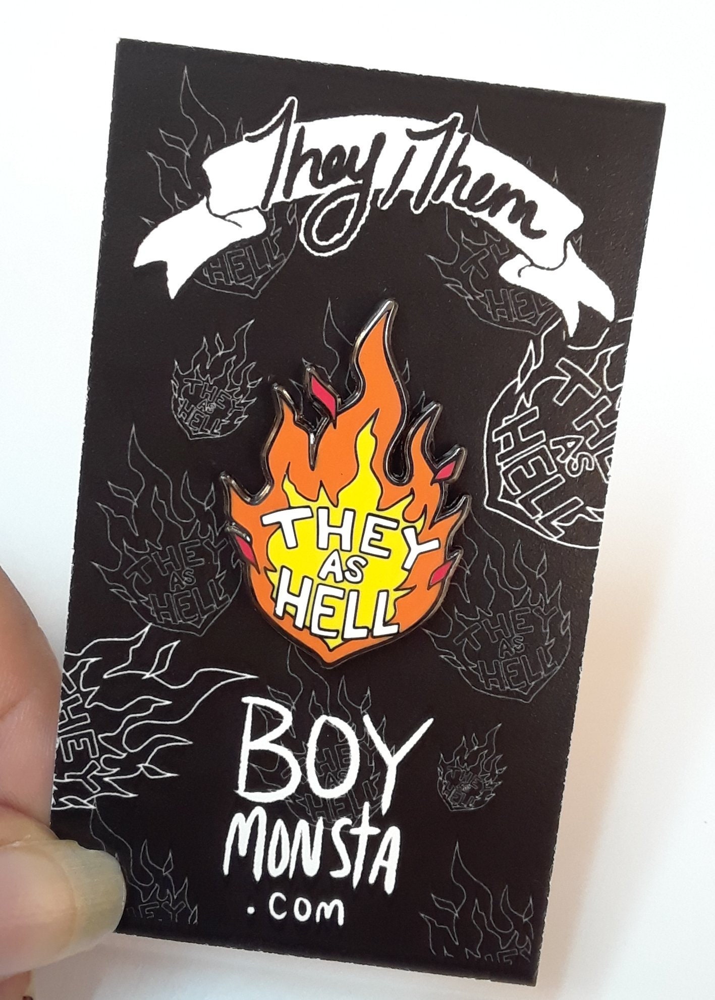They As HELL Pride Hard Enamel Pin