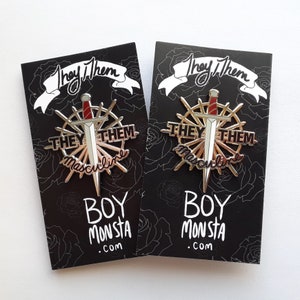 They Them Masculine Pride Hard Enamel Pin