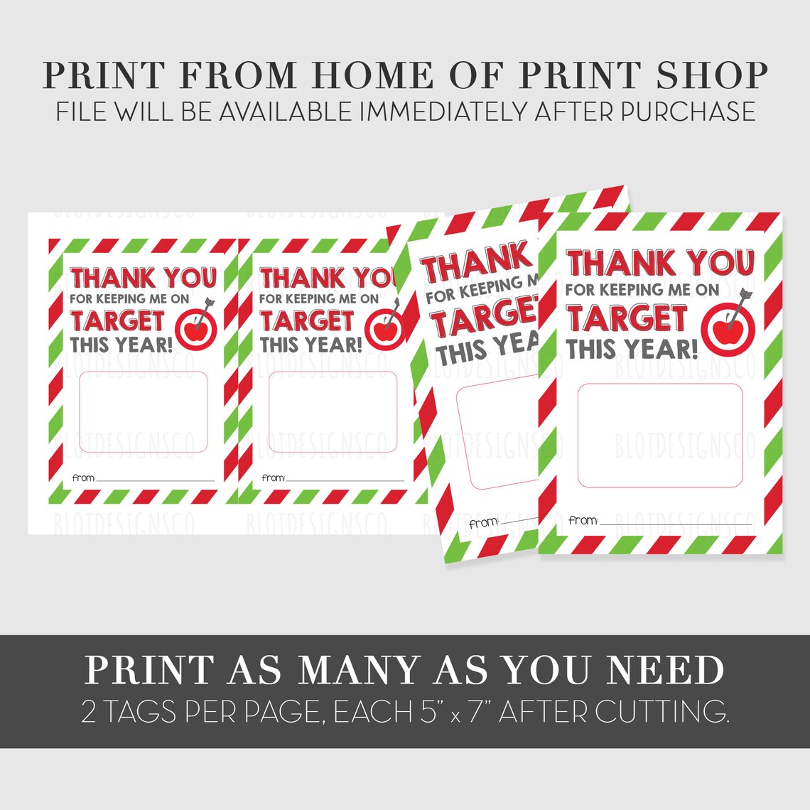 Target Teacher Appreciation Printable Gift Card Holder End ...