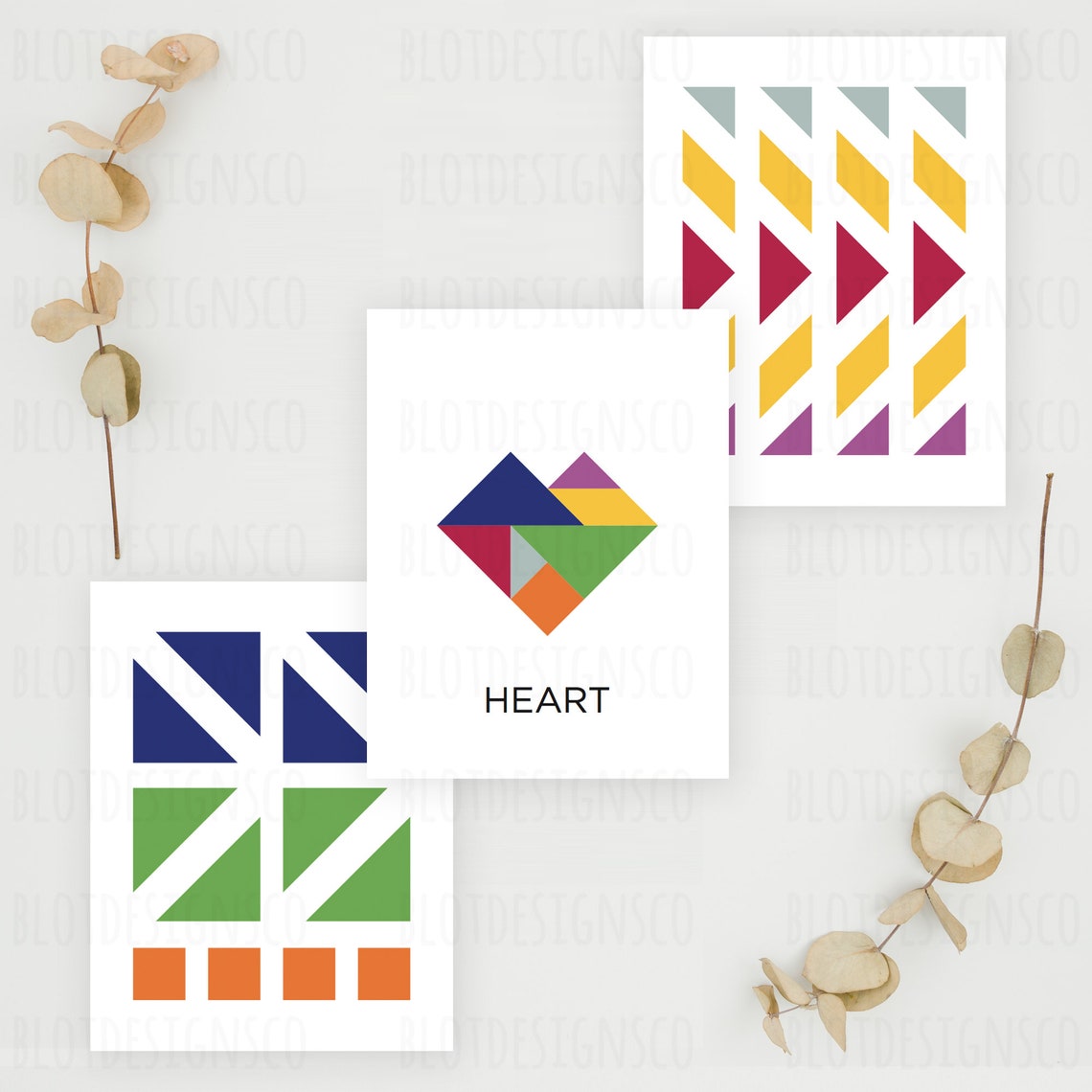 PRINTABLE Montessori Pattern Block Tangram Puzzles Digital - Etsy