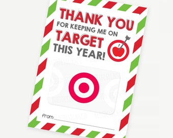 Titular de la tarjeta de regalo imprimible de agradecimiento al maestro objetivo, regalo de fin de escuela para el maestro, tarjeta de agradecimiento del entrenador del personal docente virtual