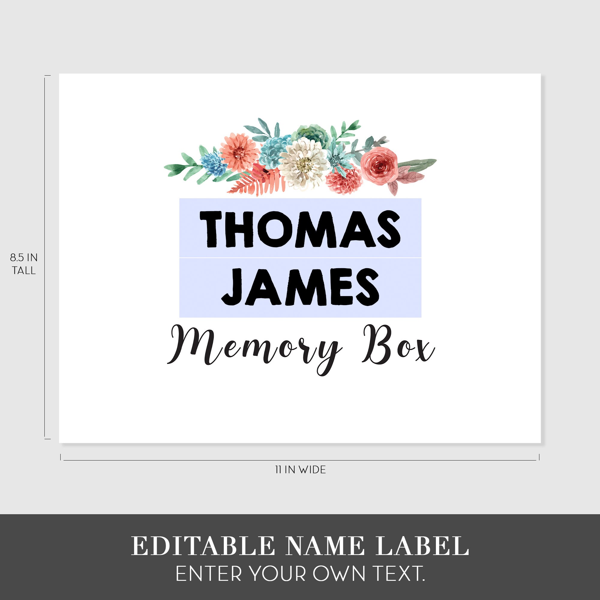 PRINTABLE Memory Box Labels Stickers Milestone Tote Labels Etsy Israel