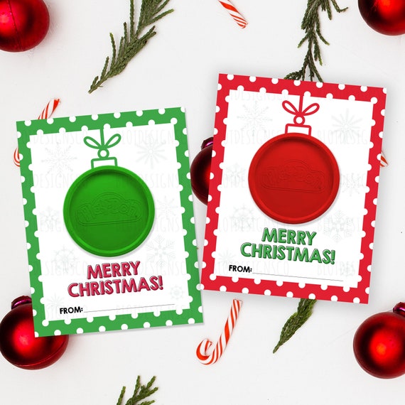 Play-doh Ornament Gift Printable Class Christmas Gifts Play | Etsy