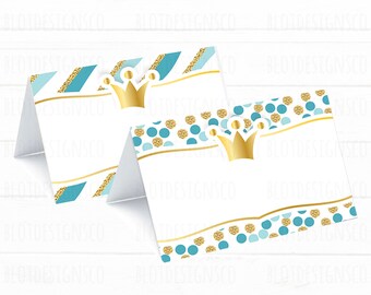 Prince birthday party, Little Prince baby shower, Prince first birthday, printable food label, printable food tents