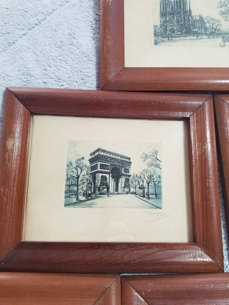 Burin Original Etching Artwork Signed by Dufza Etsy