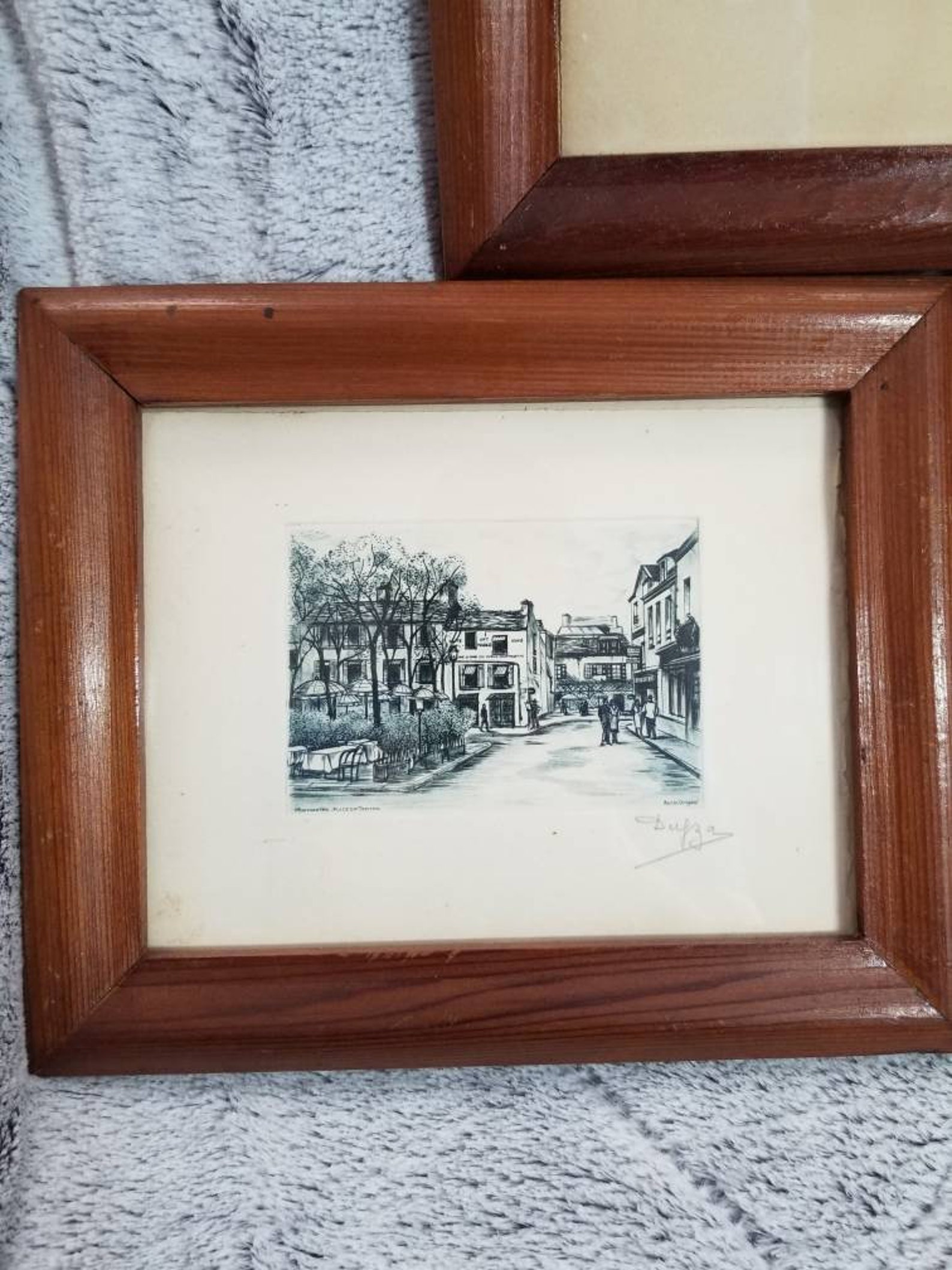 Burin Original Etching Artwork Signed by Dufza Etsy