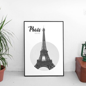 Eiffel Tower Paris Poster (Paris France Wall art,French wall art,Printable Art,Printables,French Digital Prints,Poster,Digital Download)