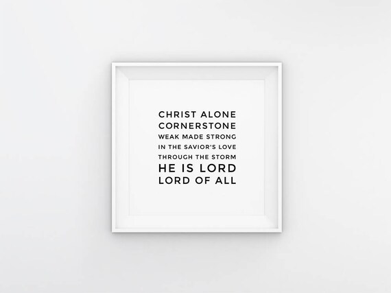 Hillsong Cornerstone Lyrics
