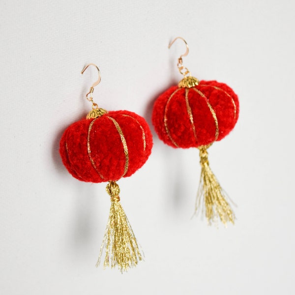Chinese lantern earrings Clearance