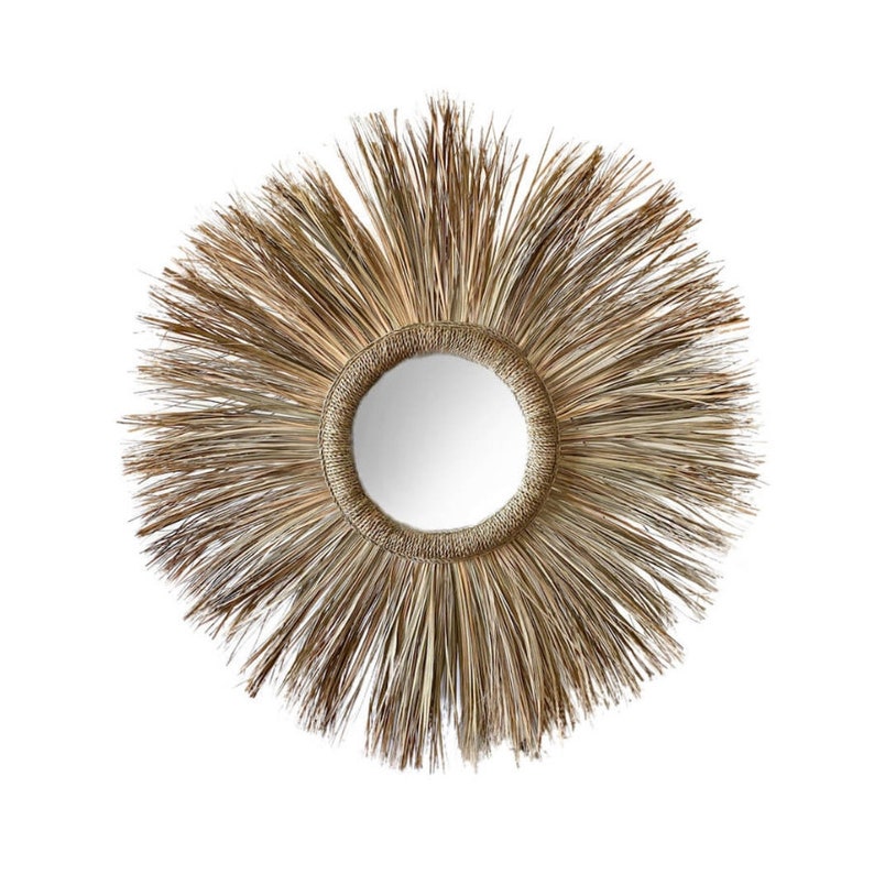 Moroccan Rattan Mirror image 1