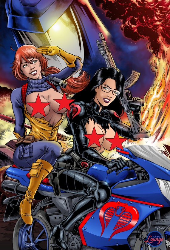 Scarlet The Baroness G I Joe Cobra Sui Cycle Etsy