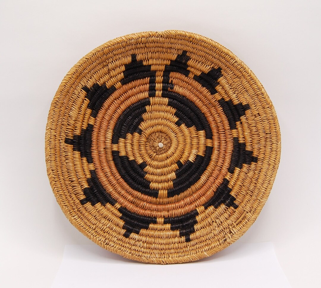 Antique Navajo Wedding Basket Ceremonial 11 Point Detail Sumac Etsy