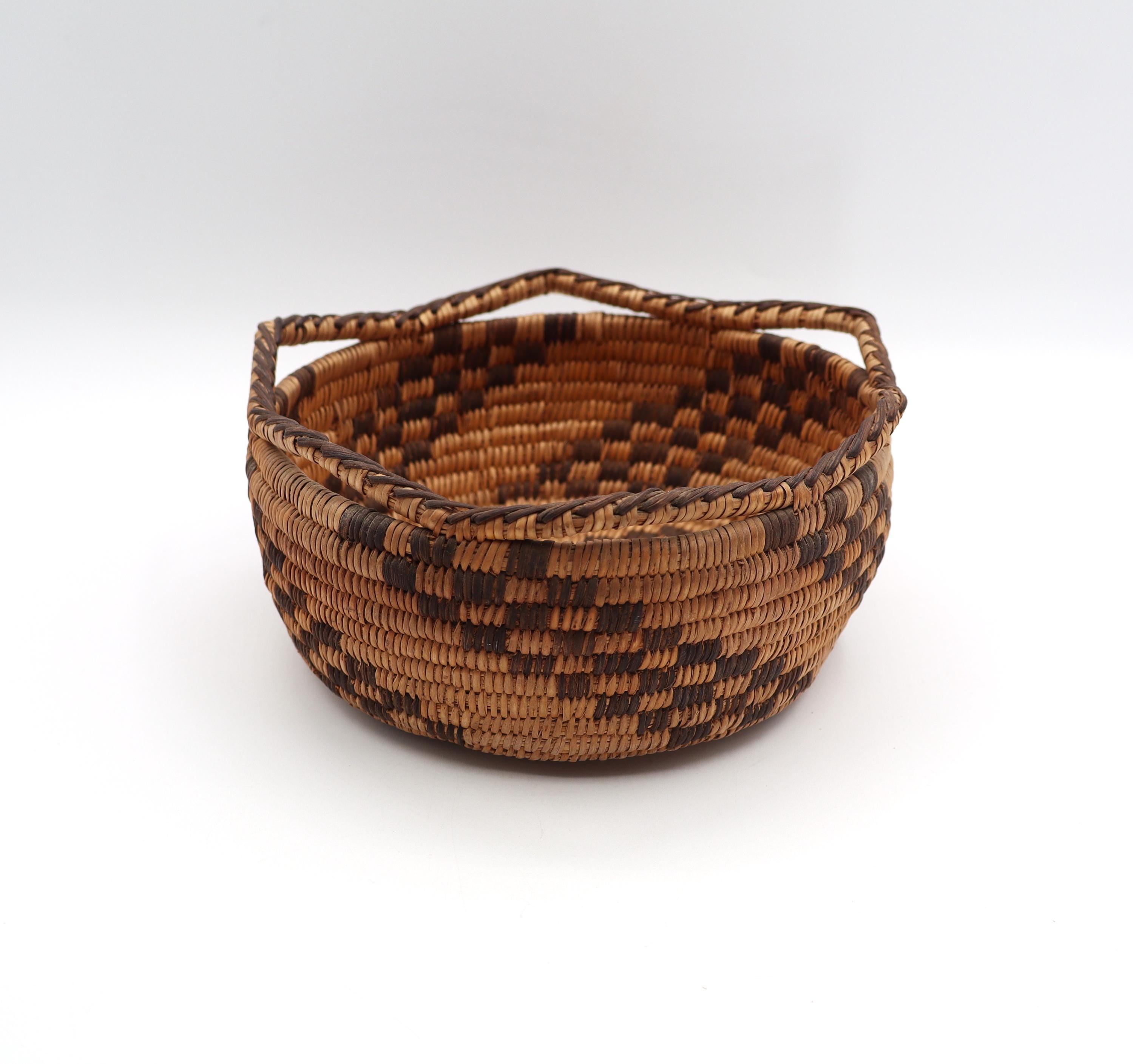 20s〜30s アンティーク　ネイティブアメリカンバスケット　USAヴィンテージ Antique American Indian Baskets - Etsy