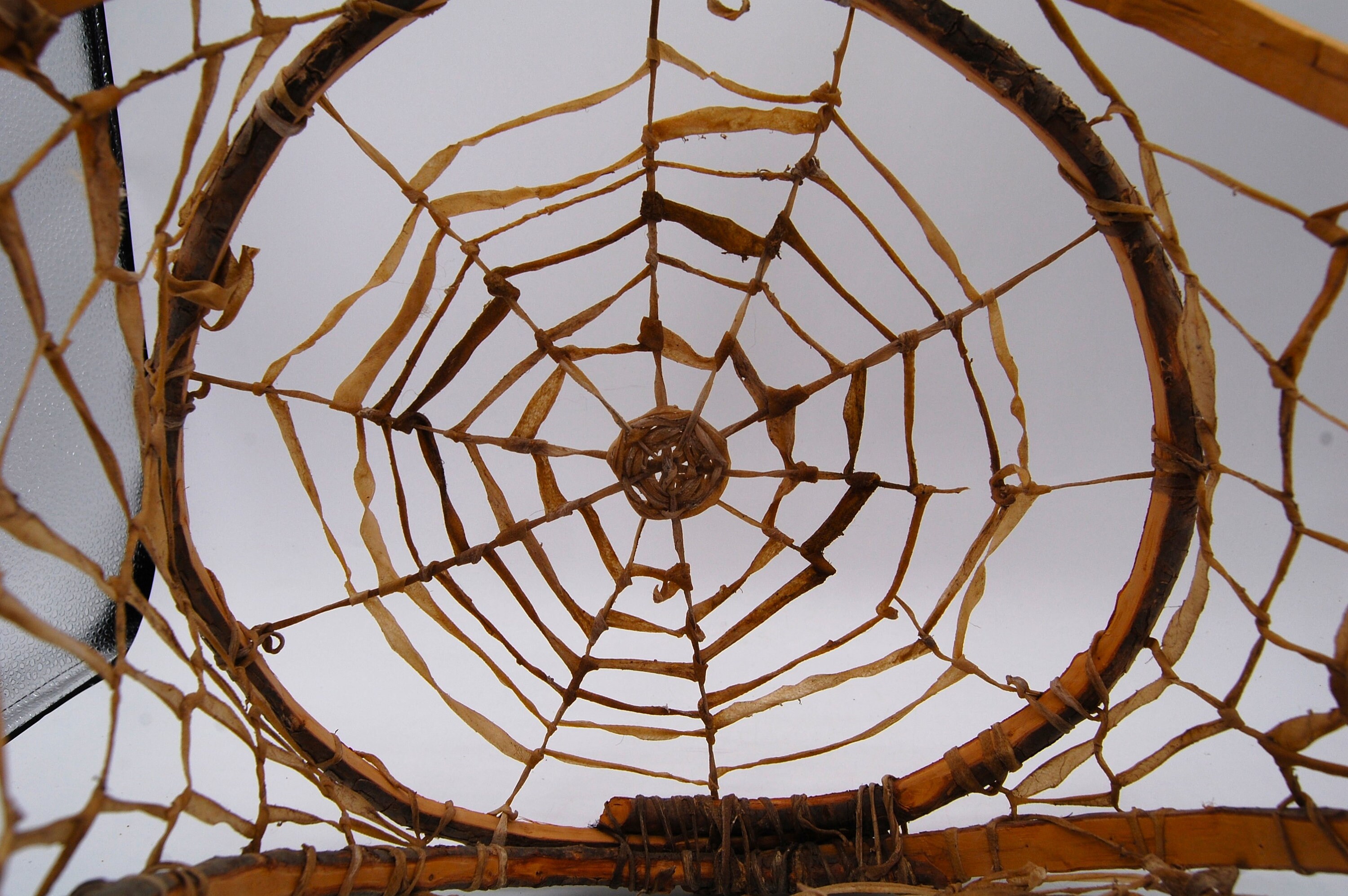 Rustic Tarahumara Burden Basket Dreamcatcher Look Rawhide Etsy