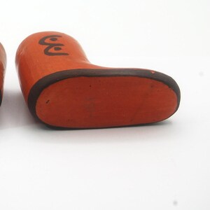 Mini Pueblo Pottery Redware Moccasin Boots Buttons MM5 Polished Pair ...