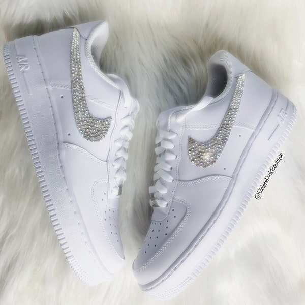 Swarovski Nike Air Force 1 Damen Bling Custom Sneakers - Geschenkideen