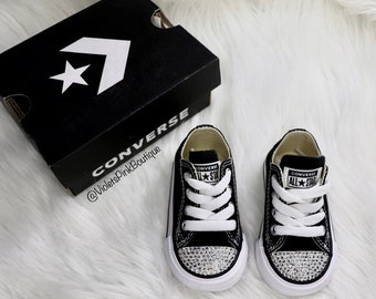 Custom Swarovski Converse Baby Bling Toddler Bedazzled Shoes