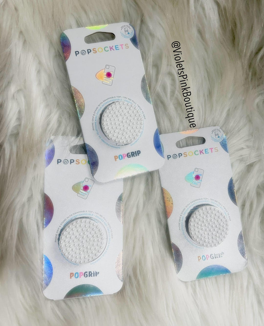 Custom Pearl Popsocket: Bling Cell Phone Grip, Handmade Phone Stand - Etsy