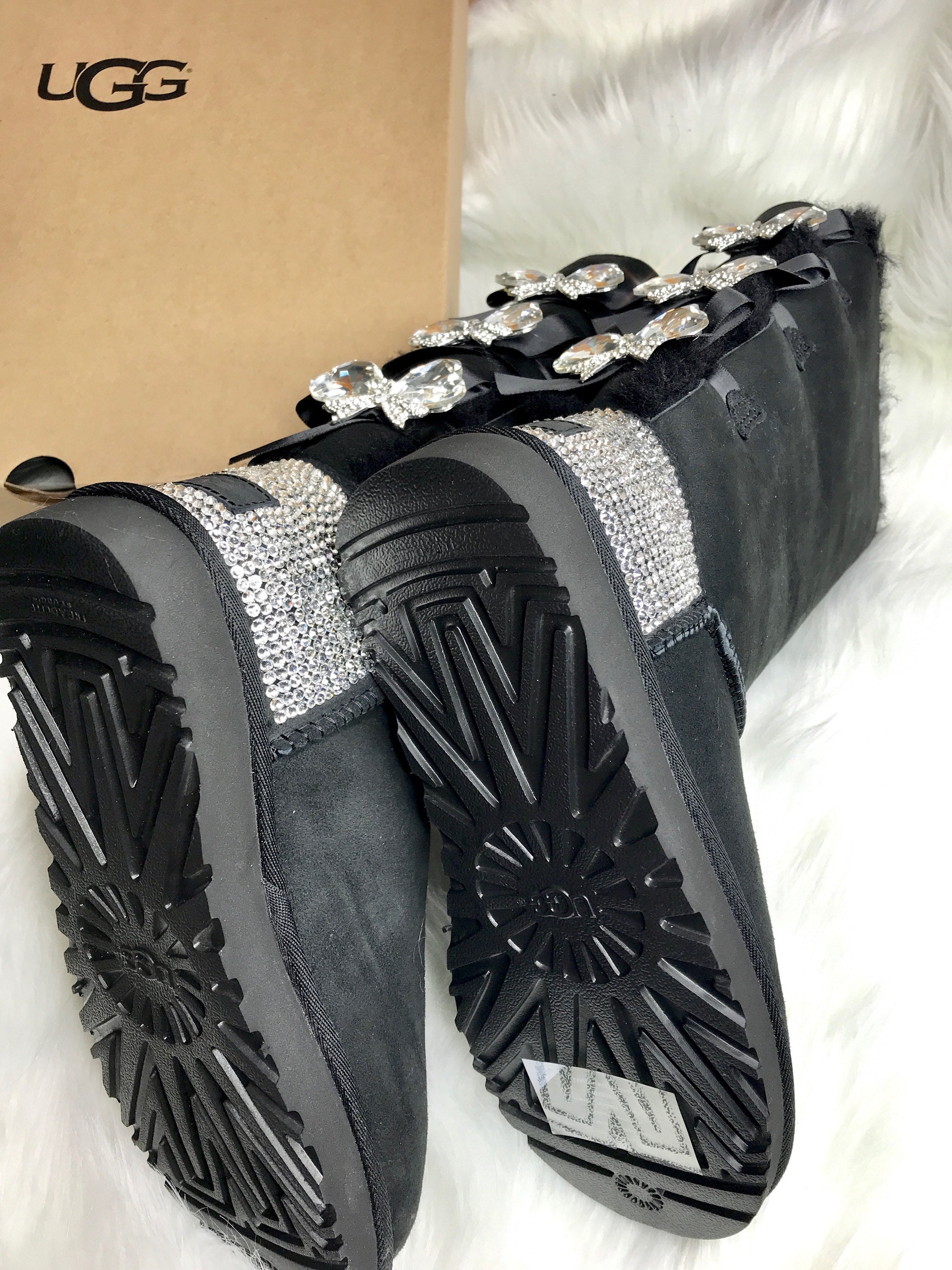 Ugg Boots customized with Swarovski Crystals.