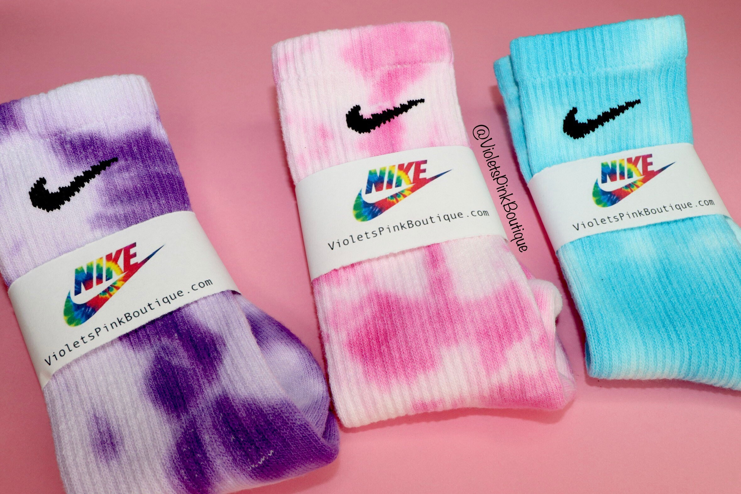 Nike Tie Dye Socks Custom Nike Crew Socks - Etsy