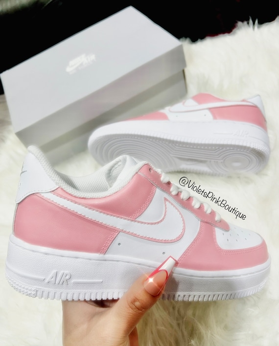 Custom Pink  Nike Air Force 1 Women's Custom Sneakers