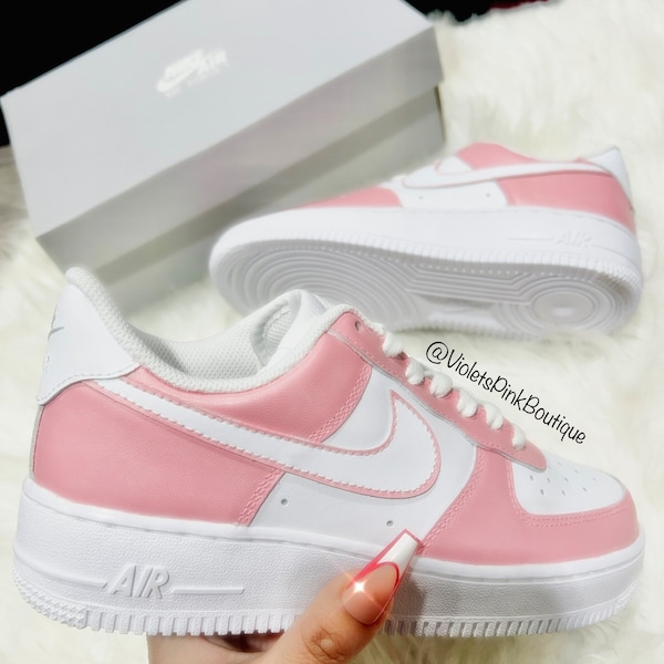 Custom Pink  Nike Air Force 1 Women's Custom Sneakers