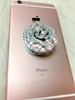 Swarovski Crystal Bling PopSocket Cell Phone Grip - Bling Silver Rose Cell Phone Stand Custom Handmade Swarovski Crystal Phone Accessories 