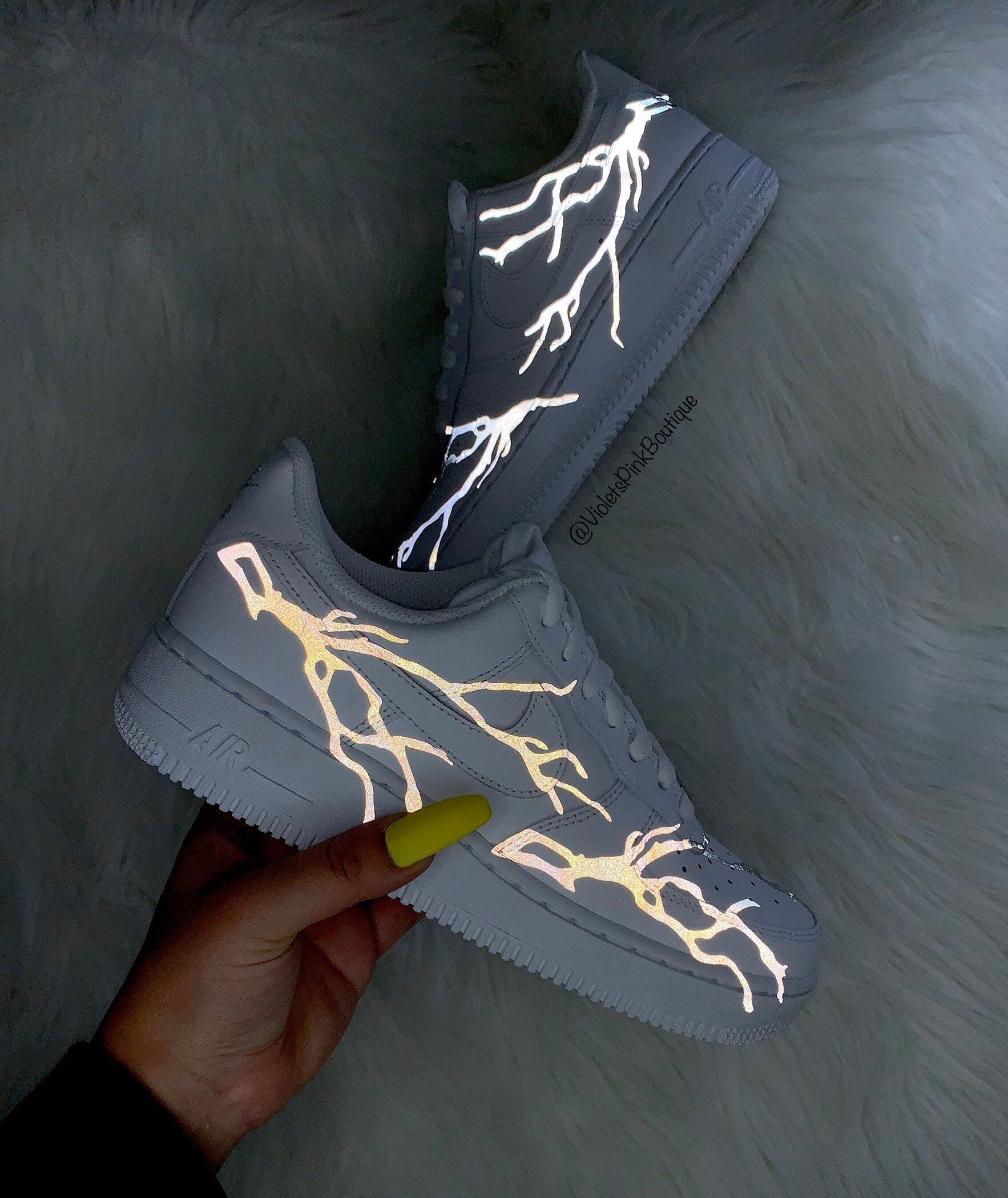 Nike Air Force 1 lightning Reflective Custom 