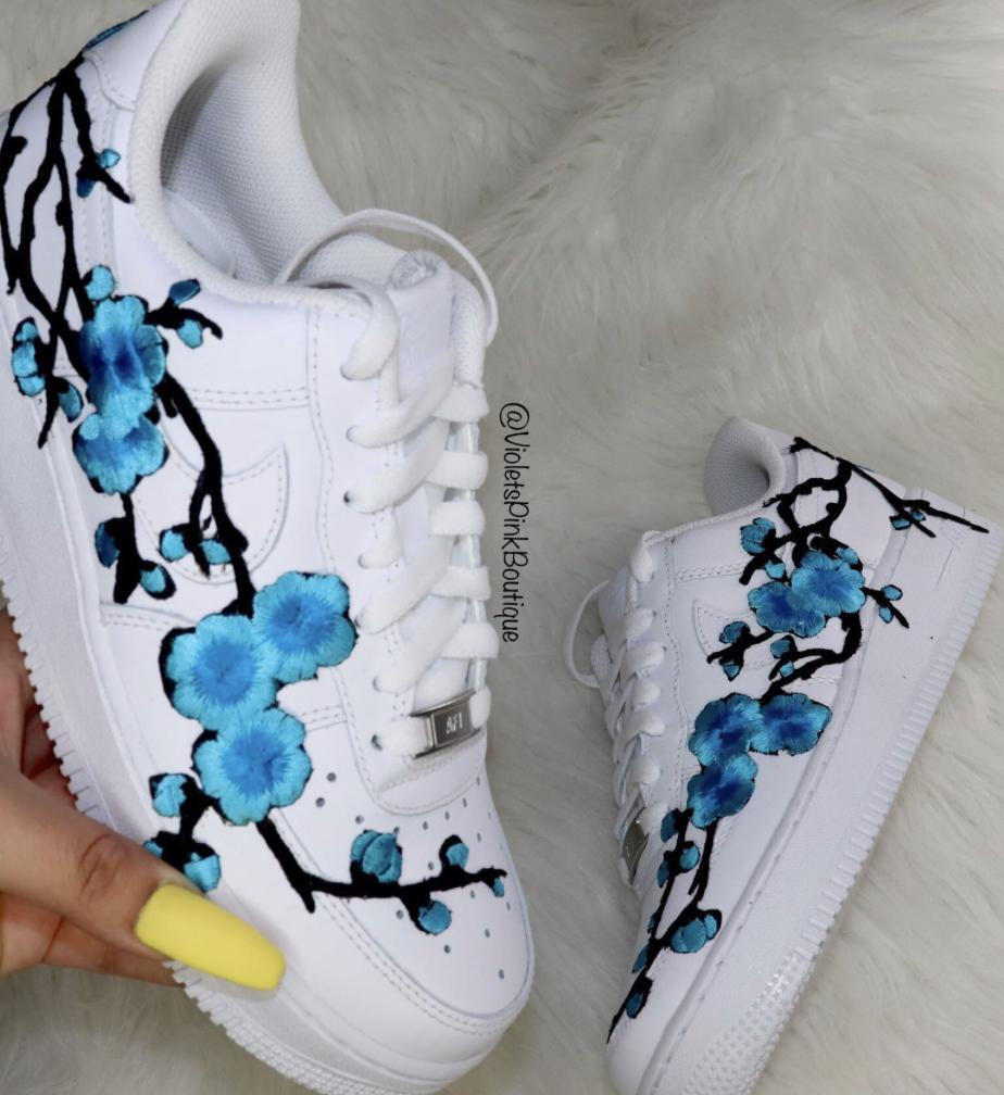 nike cherry blossom air force 1 womens