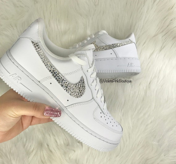 Swarovski Nike Air Force 1 With Swarovski Crystals Women's Bling