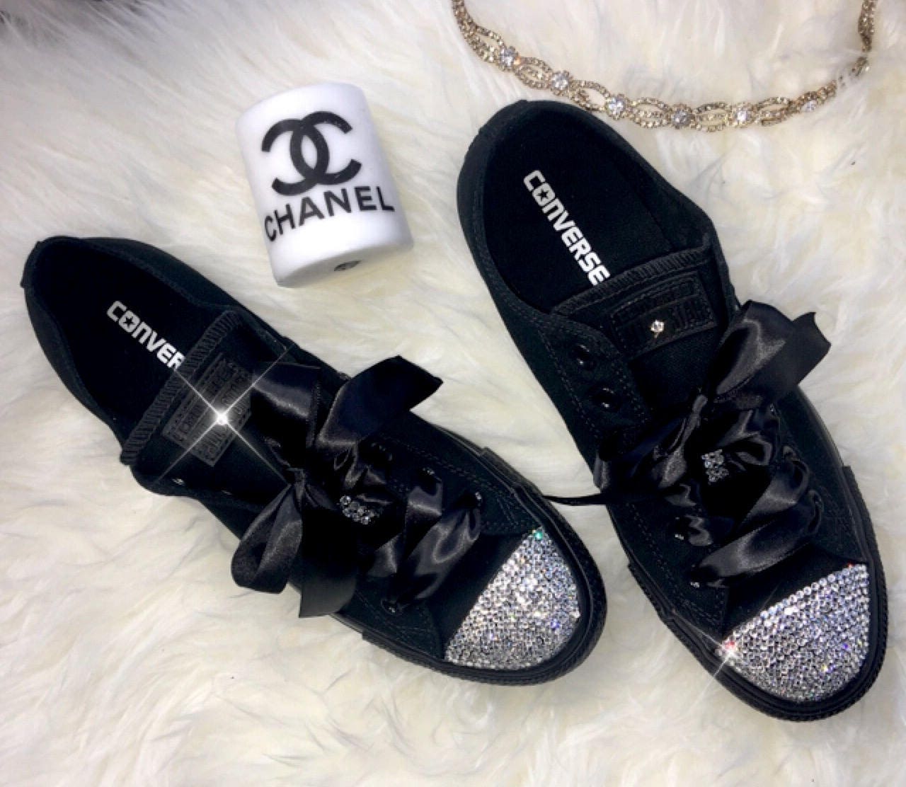 Converse negras brillo sale