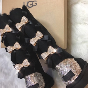 Bling Ugg Boots With Swarovski Crystals Custom Bedazzled Ugg Boots- Gift ideas for Wife Women&#39;s Ugg Boots