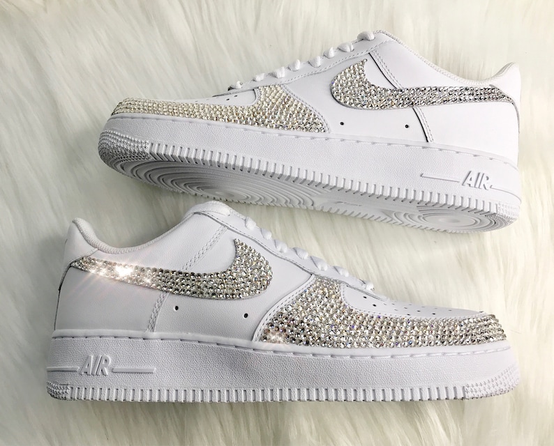 Men's Swarovski Nike Air Force 1 With Swarovski Crystals | Etsy
