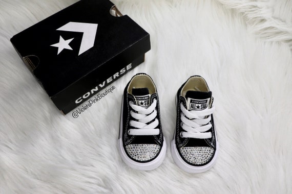 Custom Swarovski Converse Baby Bling Toddler Bedazzled Shoes- Gift Ideas