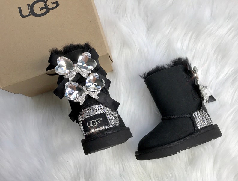 Ugg Boots With Swarovski Crystals Custom Girl Baby Toddler - Etsy