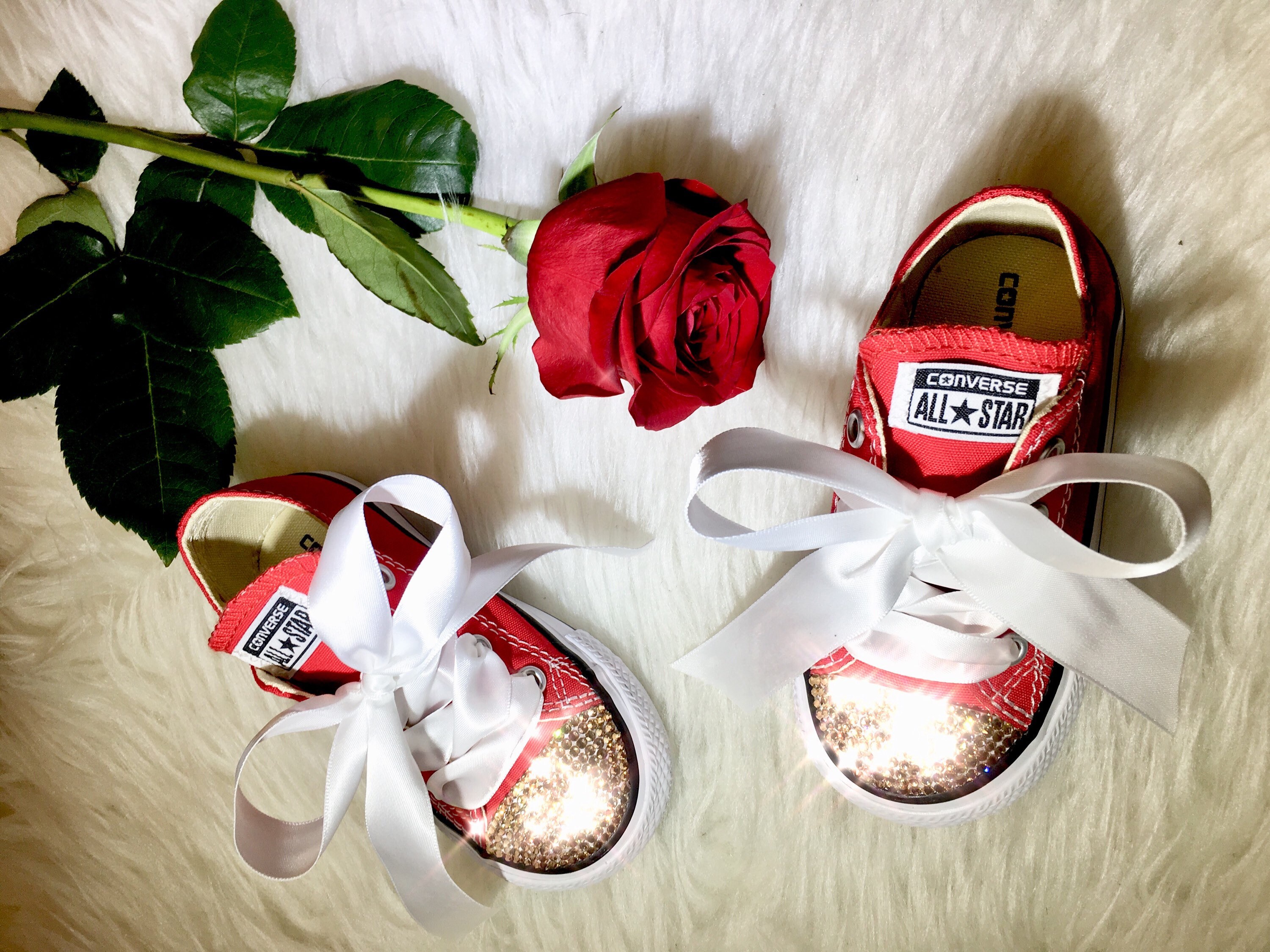 Baby girl red converse cheap