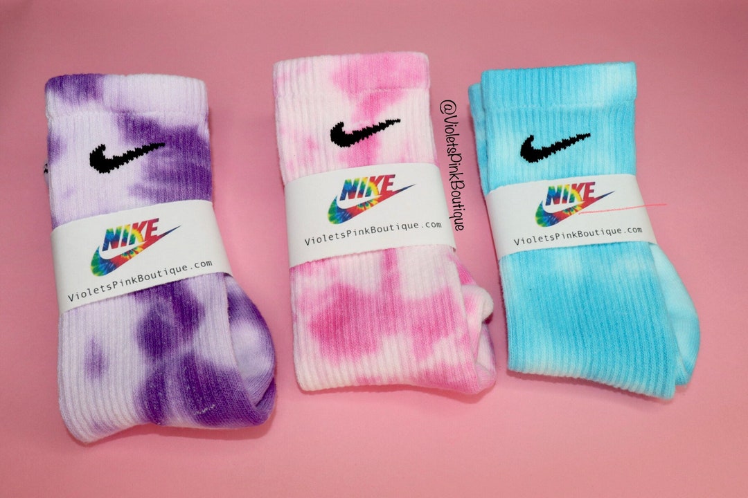 Nike Tie Dye Socks Custom Nike Crew Socks - Etsy