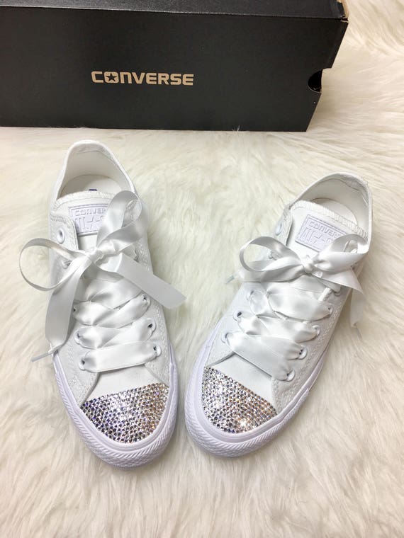 Swarovski Crystal CONVERSE Bling Women's Wedding crystal | Etsy