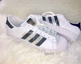 Women s Bling Adidas Superstar Originals with Swarovski Crystals Gift Ideas