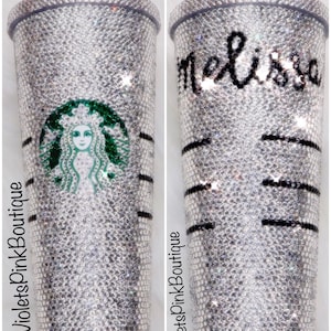 Custom Bling Cup Swarovski STARBUCKS Bling Tumbler Cold Cup With Custom Name