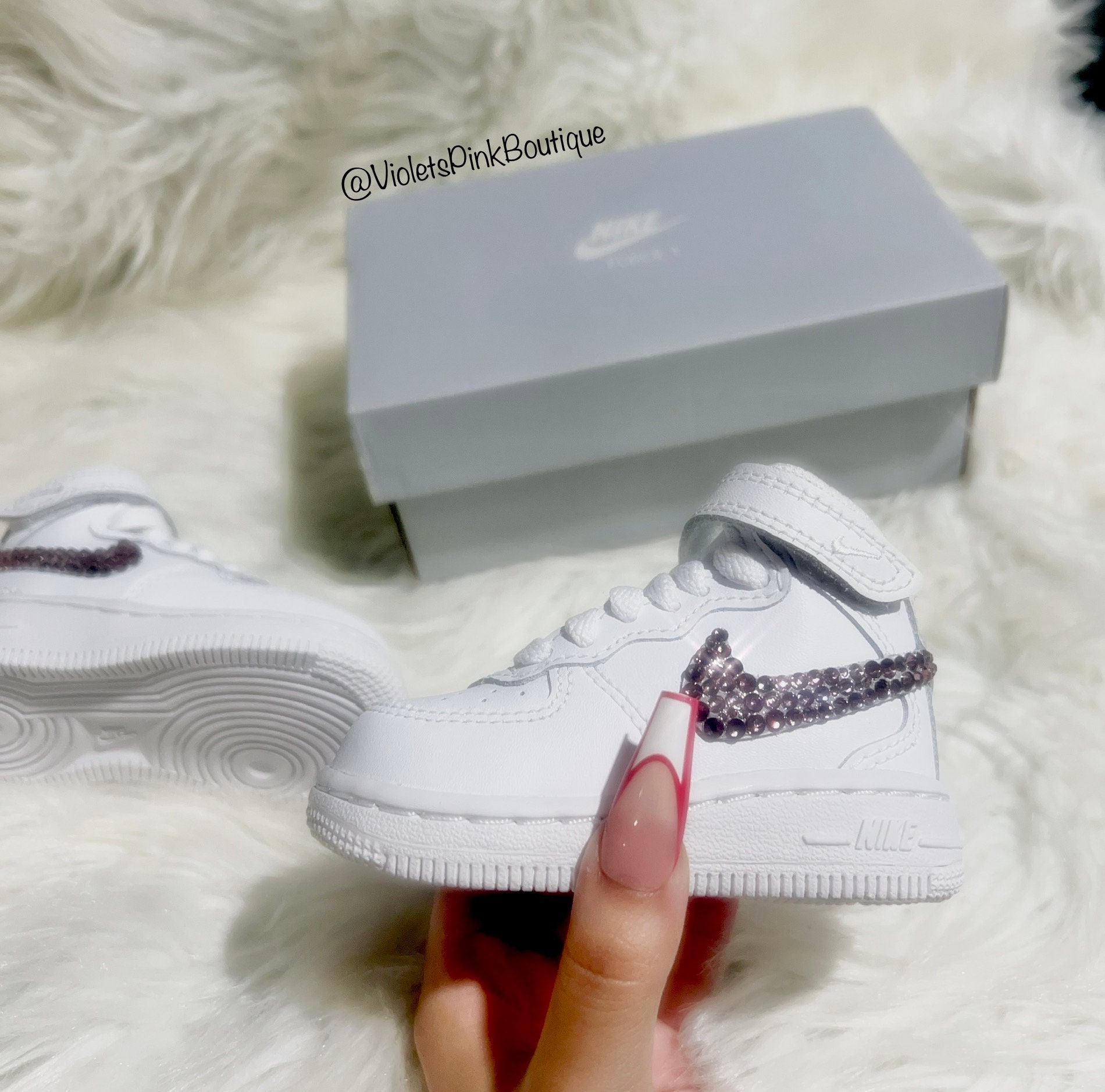 White air force 1 baby top