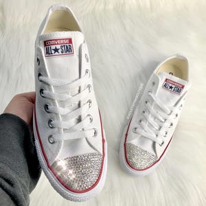 Swarovski Crystal CONVERSE Chuck Taylor All Starts Women&#39;s crystal wedding sneakers- Gift ideas