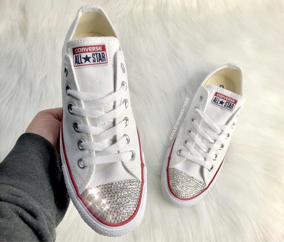 Swarovski Crystal CONVERSE Chuck Taylor All Starts Women's crystal wedding sneakers- Gift ideas