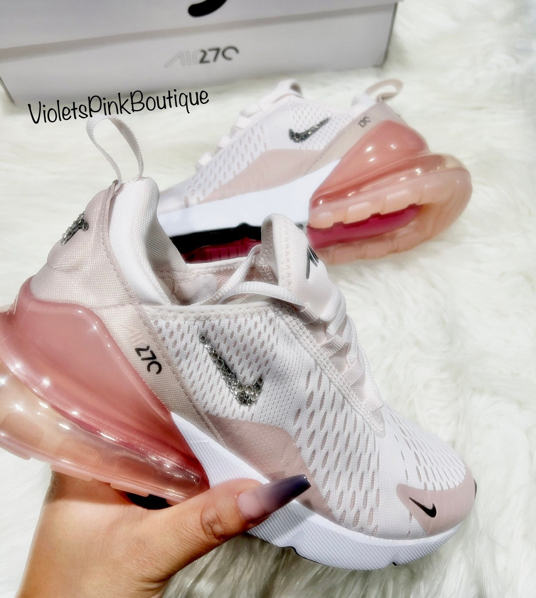 Zapatillas Nike Air Max 270 rosas Swarovski para mujer