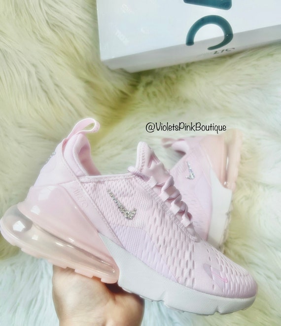 Bling Pink Nike Air Max 270 With Swarovski Crystals Custom Sneakers
