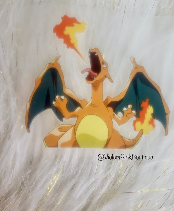 Pokémon Charizard Heat Transfer Sticker For Shoes Iron On Stickers DIY Butterfly Decals- Gift ideas- Not a set- sold individually