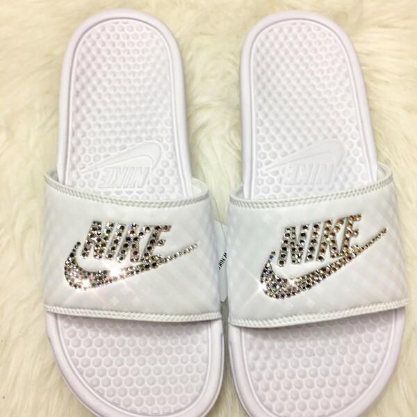 jeweled nike slides