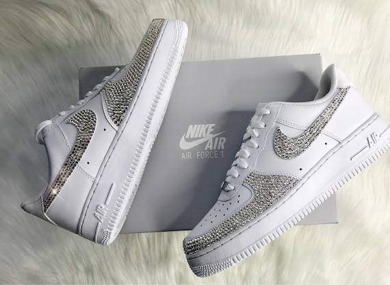 Bling Nike Air Force 1 With Swarovski 